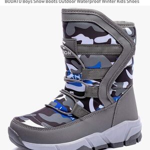 Camouflage Kids Snow Boots